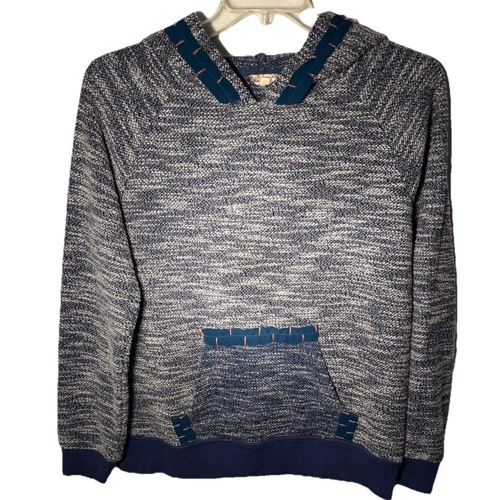 Hem & Thread Women Blue Sweatshirt‎ Size Large